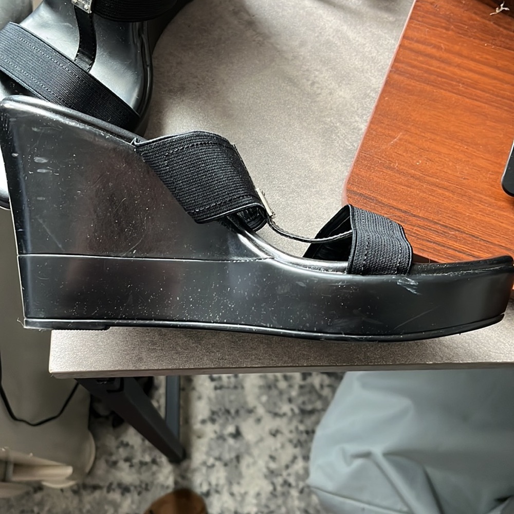 Bcbgeneration Black Open-Toe Heels - image 5